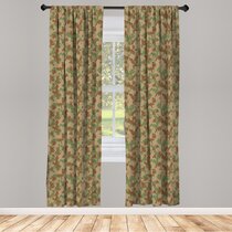 Army Camouflage 66" x 54" Lined Curtains New 