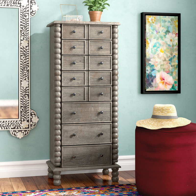 World Menagerie Naniouni 18'' Wide Free-Standing Jewelry Armoire with 