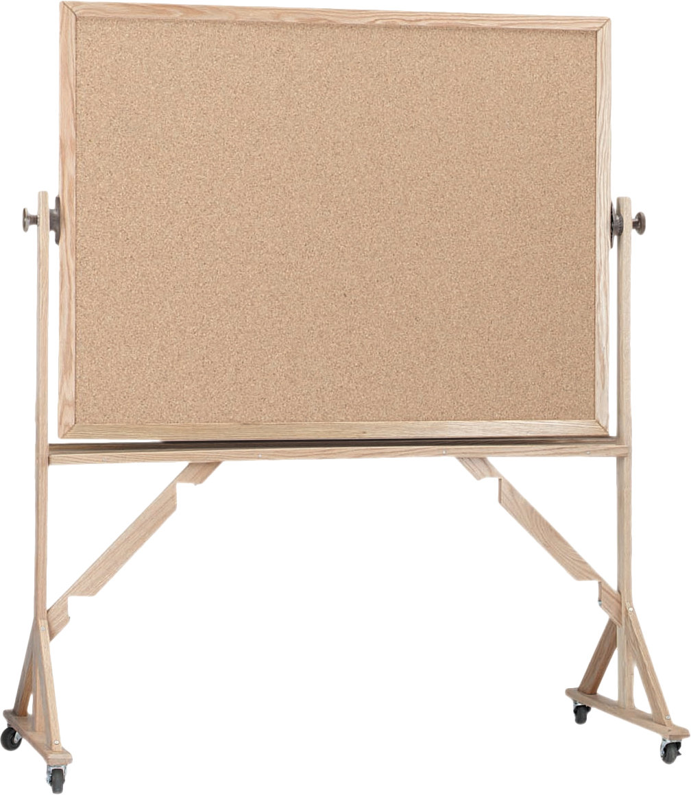 AARCO Reversible Free Standing Bulletin Board Wayfair