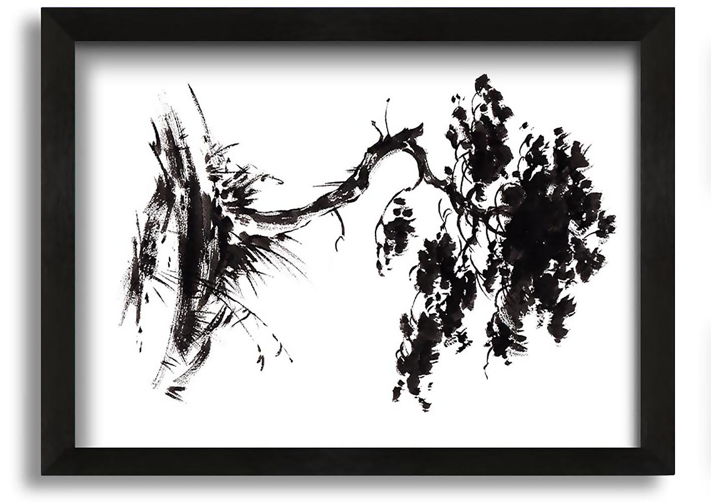 Rosalind Wheeler Japanese Bonsai Tree Picture Frame Painting on