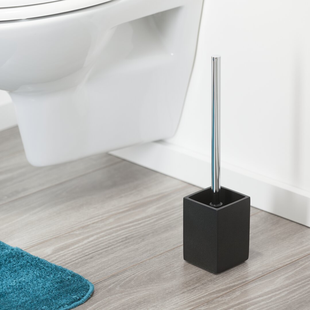 Cura Free-Standing Toilet Brush and Holder black