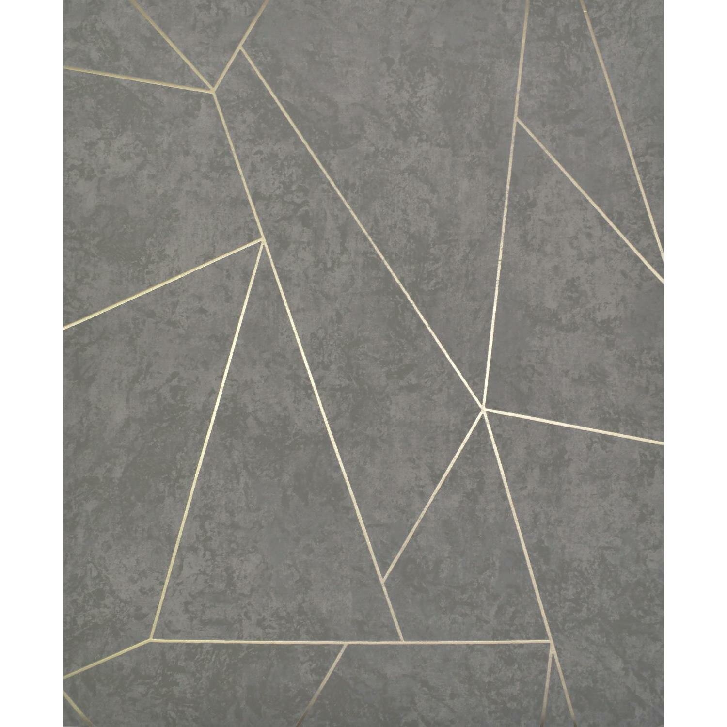 York Wallcoverings Antonina Vella Modern Metals Geometric Metallic Wallpaper  Double Roll & Reviews | Perigold