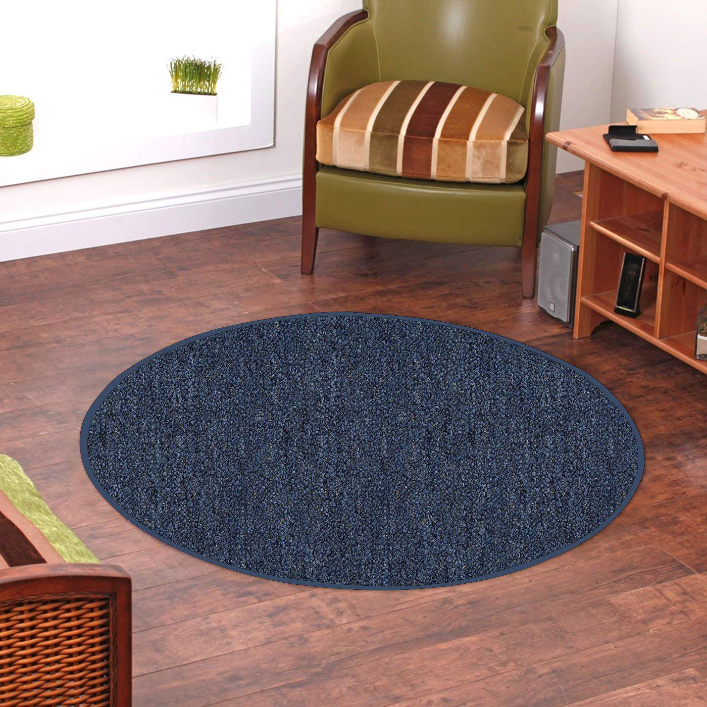 Eider & Ivory™ Ambiant Indoor Outdoor Commercial Area Rugs Petrol Blue ...