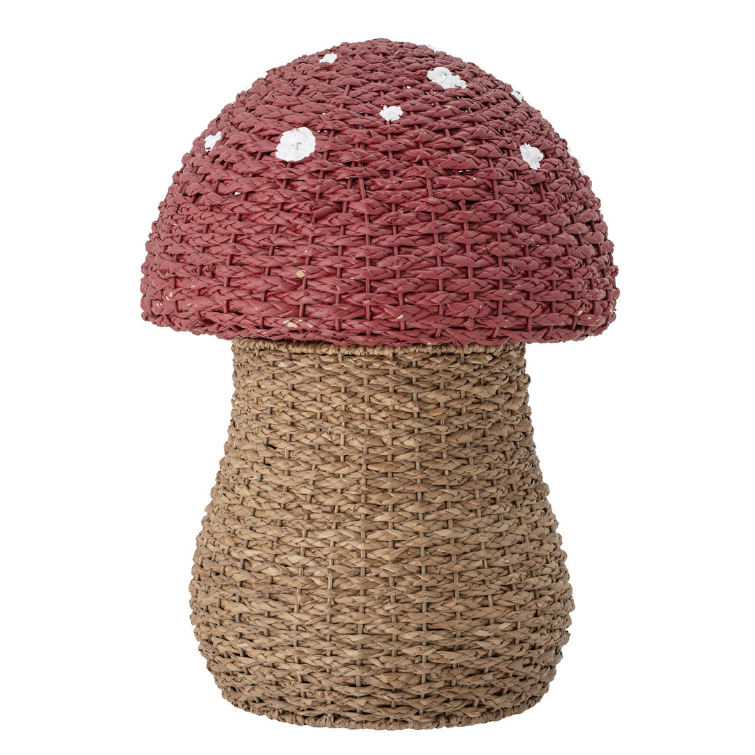 Bloomingville mini Panier champignon en fibres naturelles rouge Corintha -