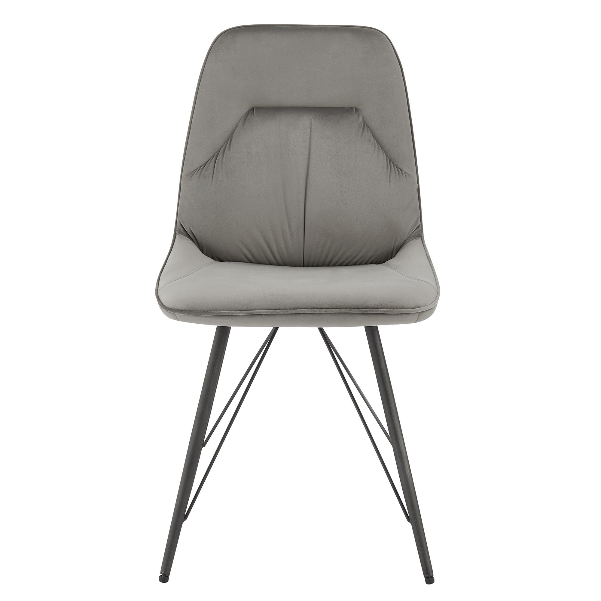 Corrigan Studio® Pablo Velvet Fabric Dining Side Chair, (Set Of 2