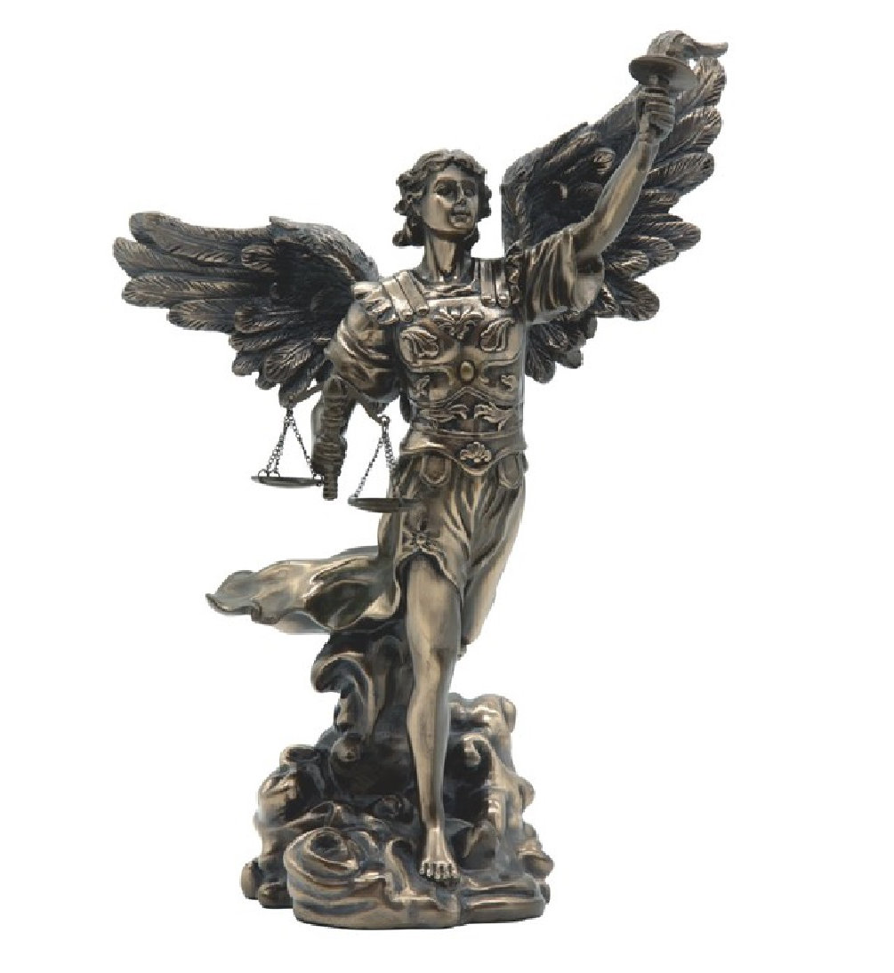 Astoria Grand Silvis Bronze Archangel Uriel Figurine | Wayfair