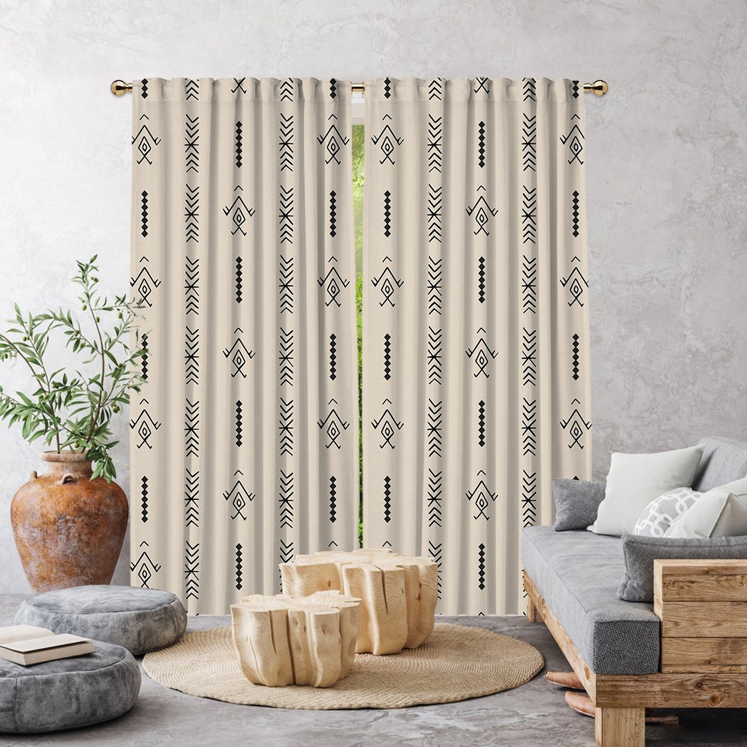 Lilijan Home & Curtain Ethnic Decor Pattern Panel Curtain Wayfair