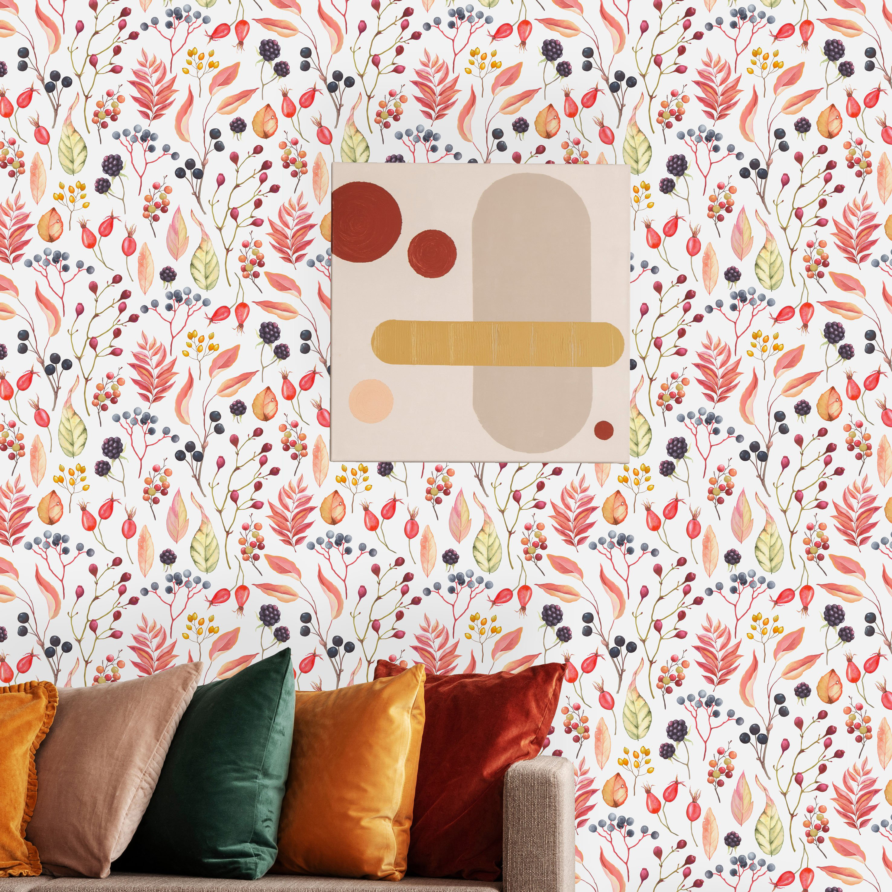 Red Barrel Studio® Atalie Peel & Stick Floral Wallpaper | Wayfair
