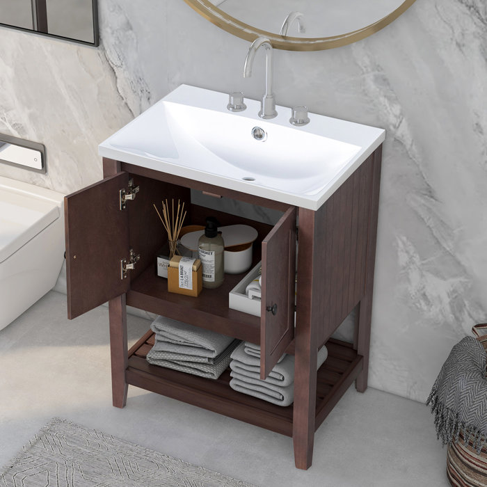 Winston Porter Johnnita 17.8'' Free-standing Single Bathroom Vanity ...