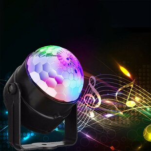 FUN Christmas GIFT red blue etc LED sound activated night light DISCO -- 