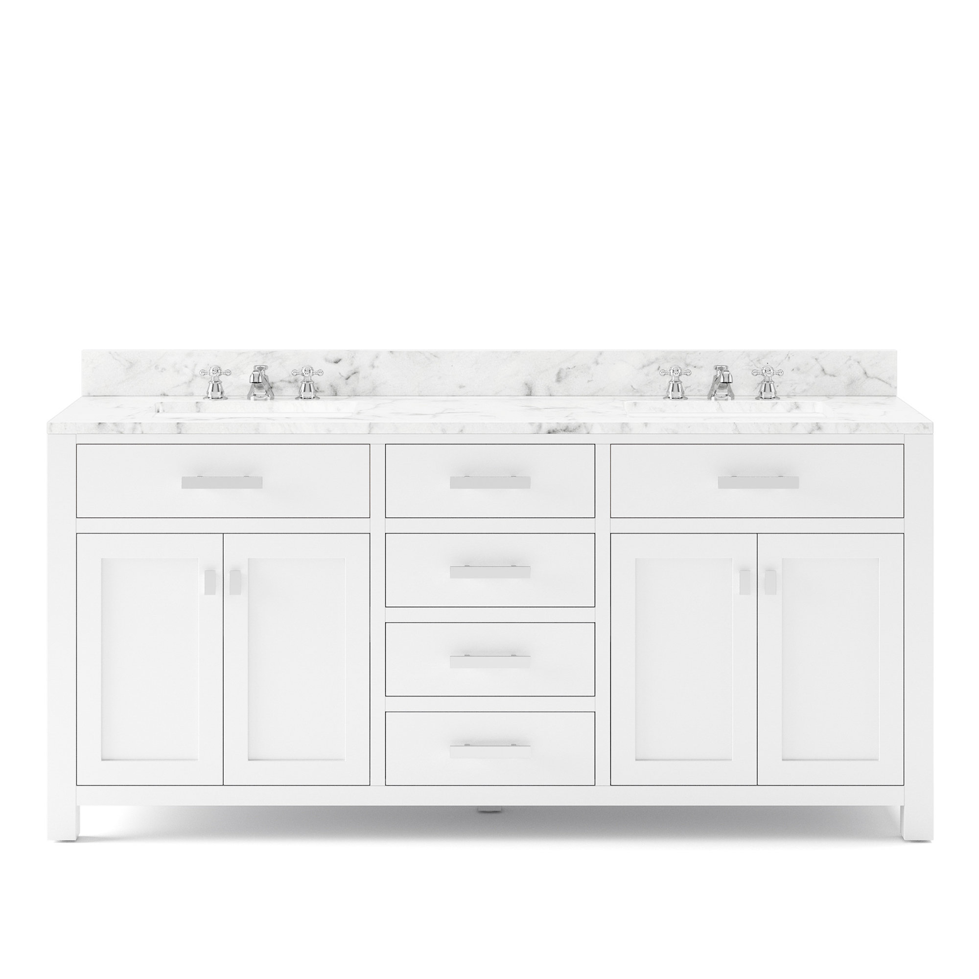 Andover Mills™ 72" Double Bathroom Vanity Set & Reviews