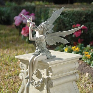 Set of 3 Victorian Style Metal Winged Dancing Enchanted Pixie Fairy Statues 