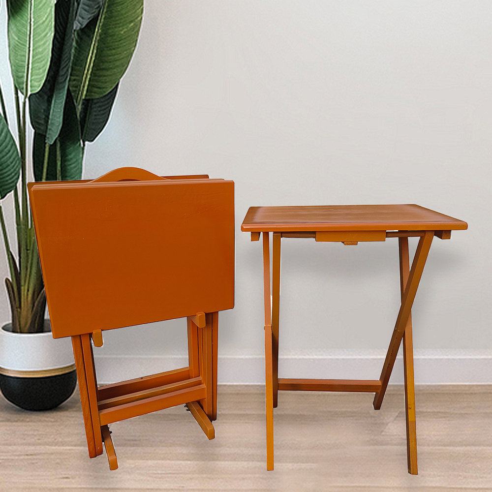 Red Barrel Studio® Indoor/Outdoor Folding Table, Rustic Farmhouse TV