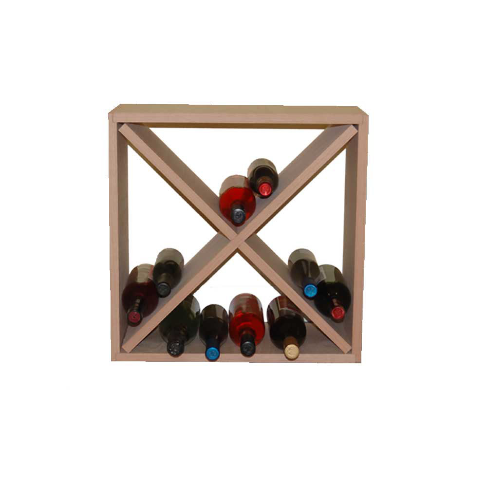 24 Bottle Solid Wood Floor Wine Bottle Rack Wayfair