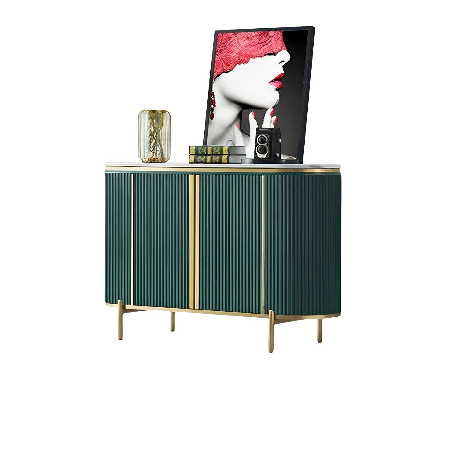 Everly Quinn Light Luxury Sideboard Marble Modern Living Room Dining