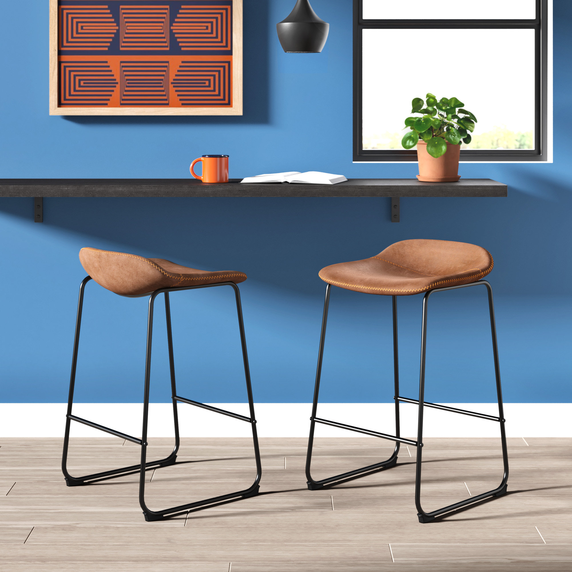 Millwork Holdings ClickDecor Landon Bar Stool & Reviews Wayfair