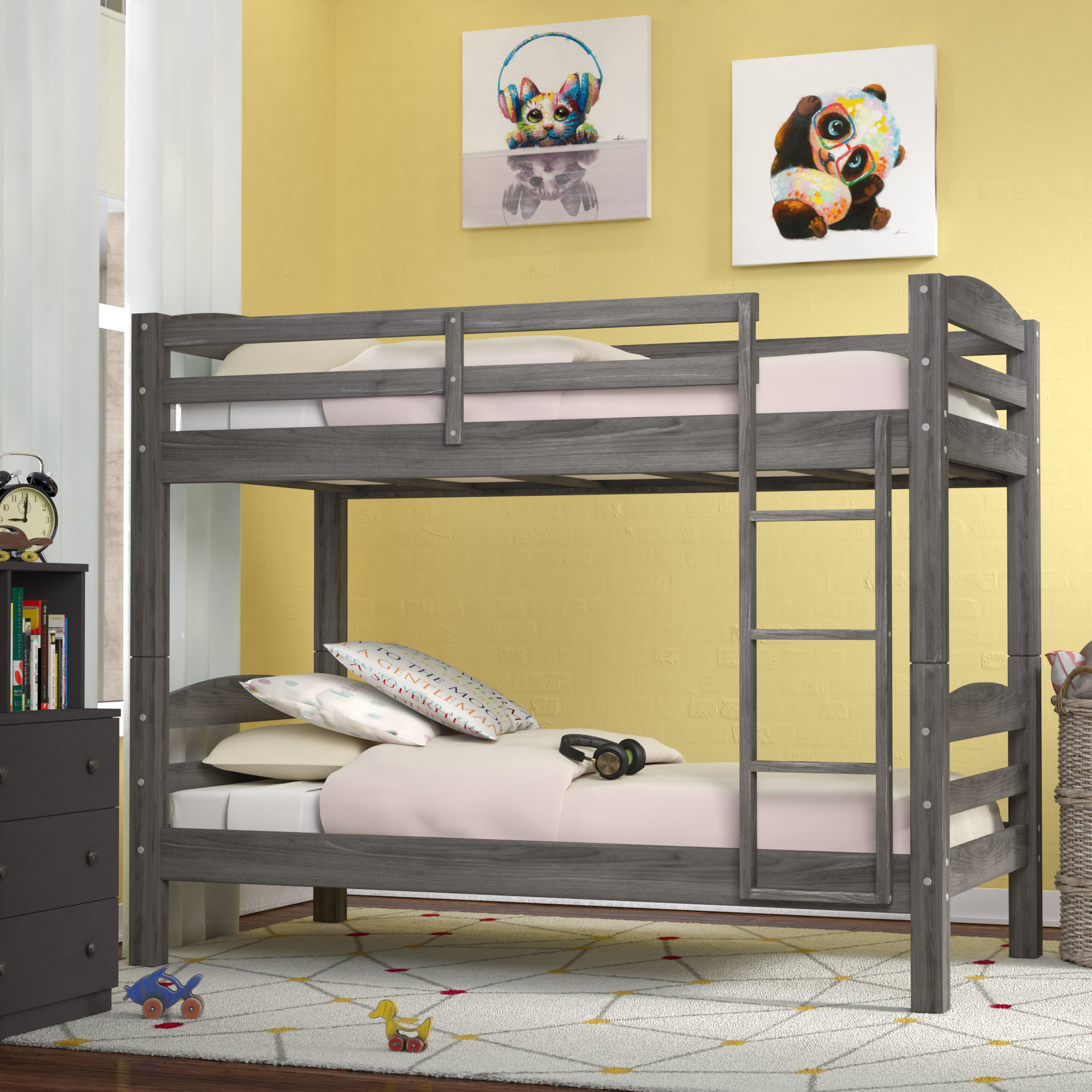 Harriet Bee Berinhard Twin Over Twin Standard Bunk Bed by Harriet Bee