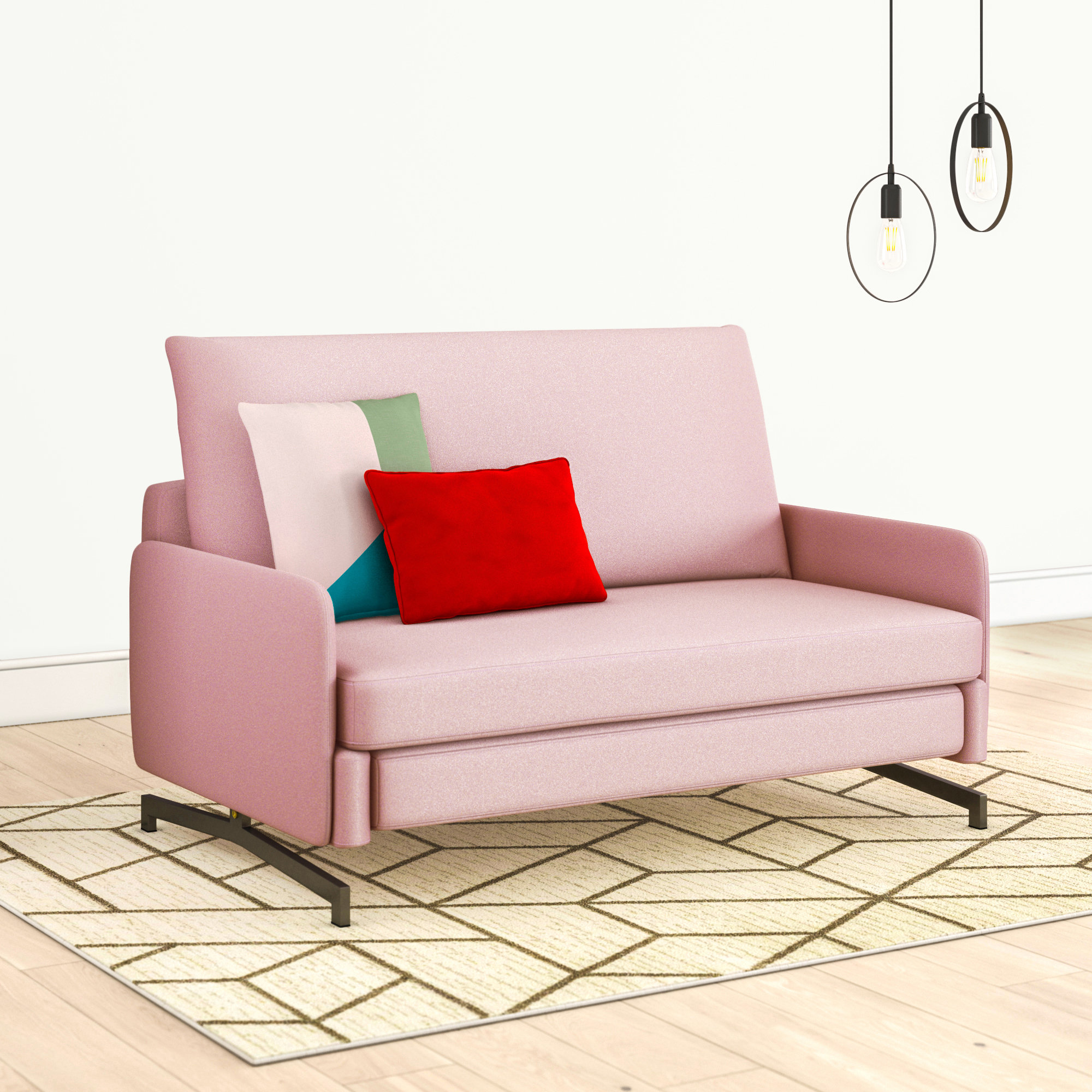 Hykkon Delano Upholstered Sofa Bed Wayfair.co.uk