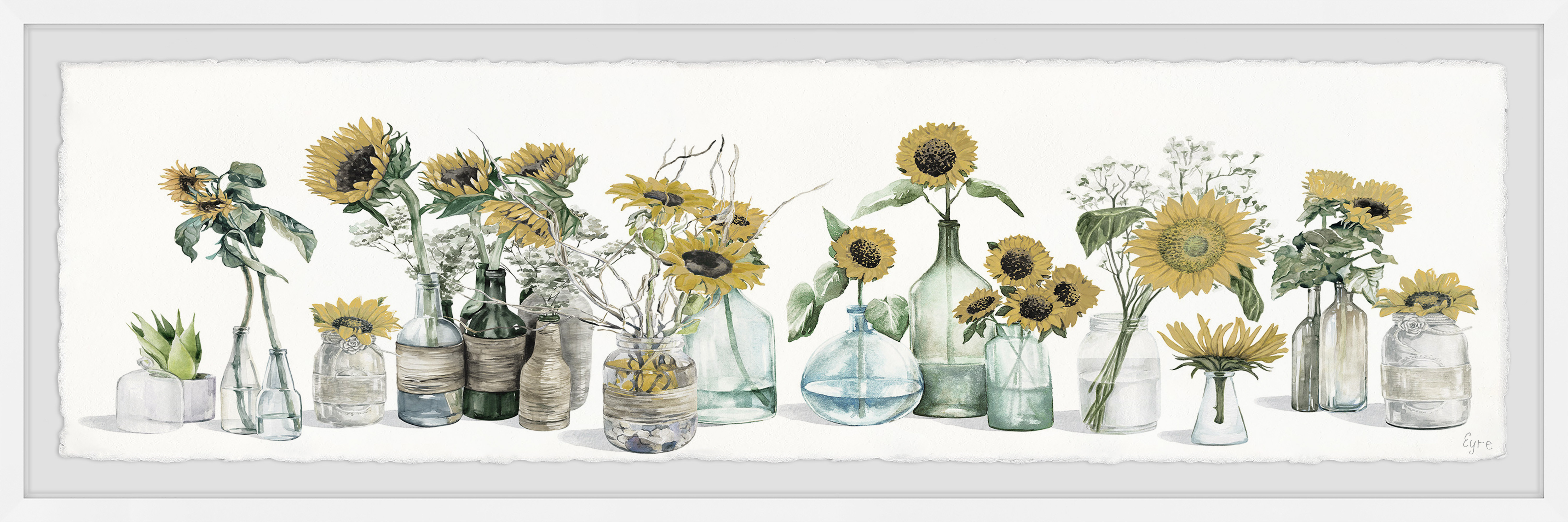 Rosalind Wheeler Lovely Sunflowers by Parvez Taj Picture Frame