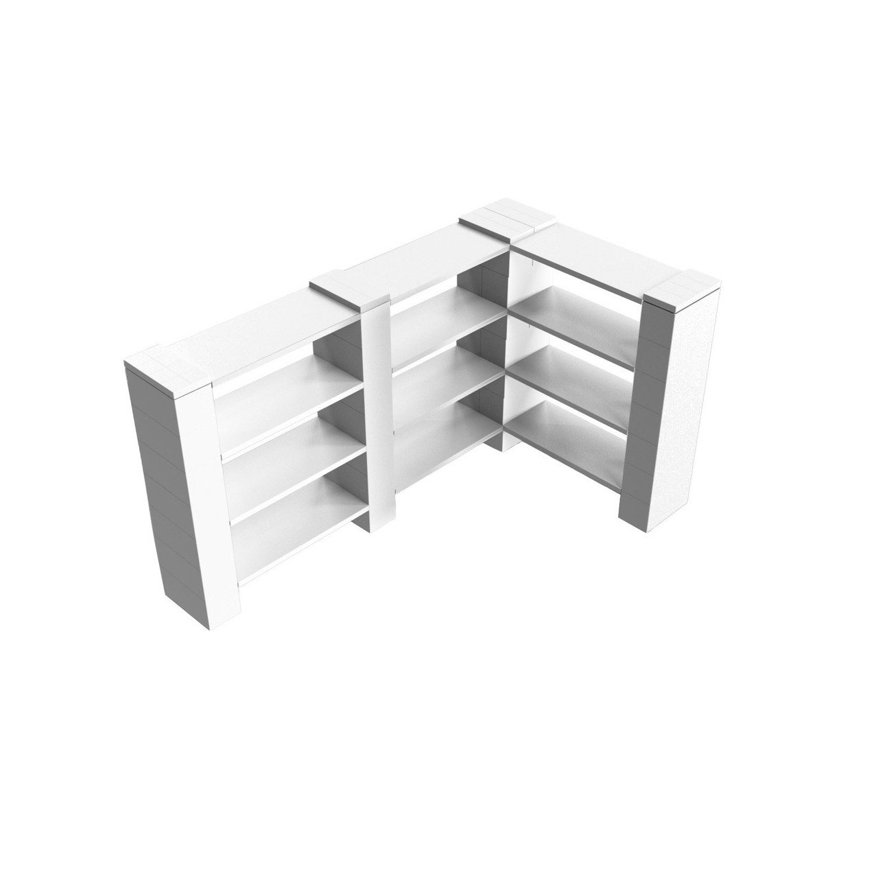 Versare 4 Level Double Corner Shelving Wayfair