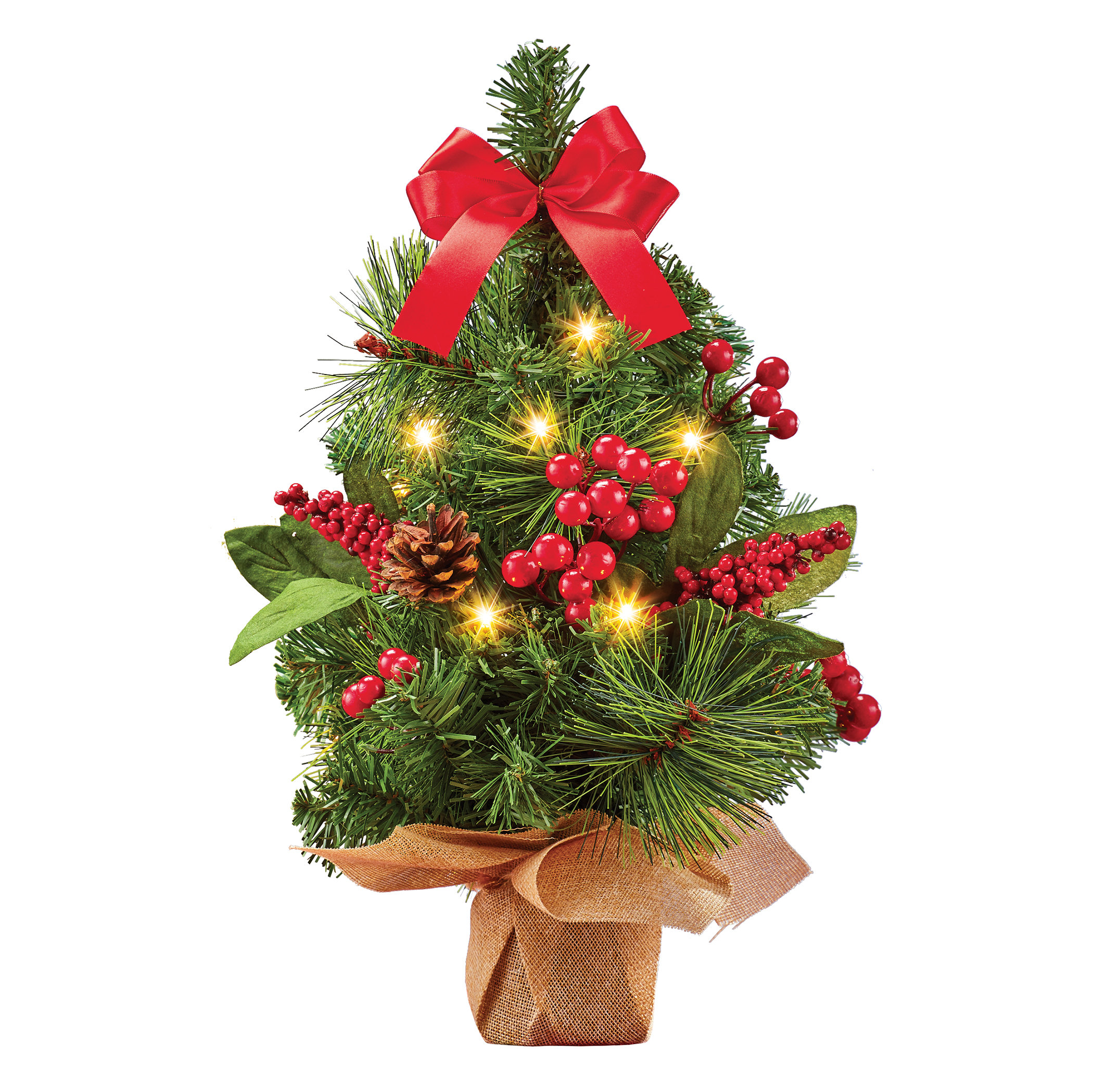 The Holiday Aisle® Miro LED Lighted PreDecorated Tabletop Christmas