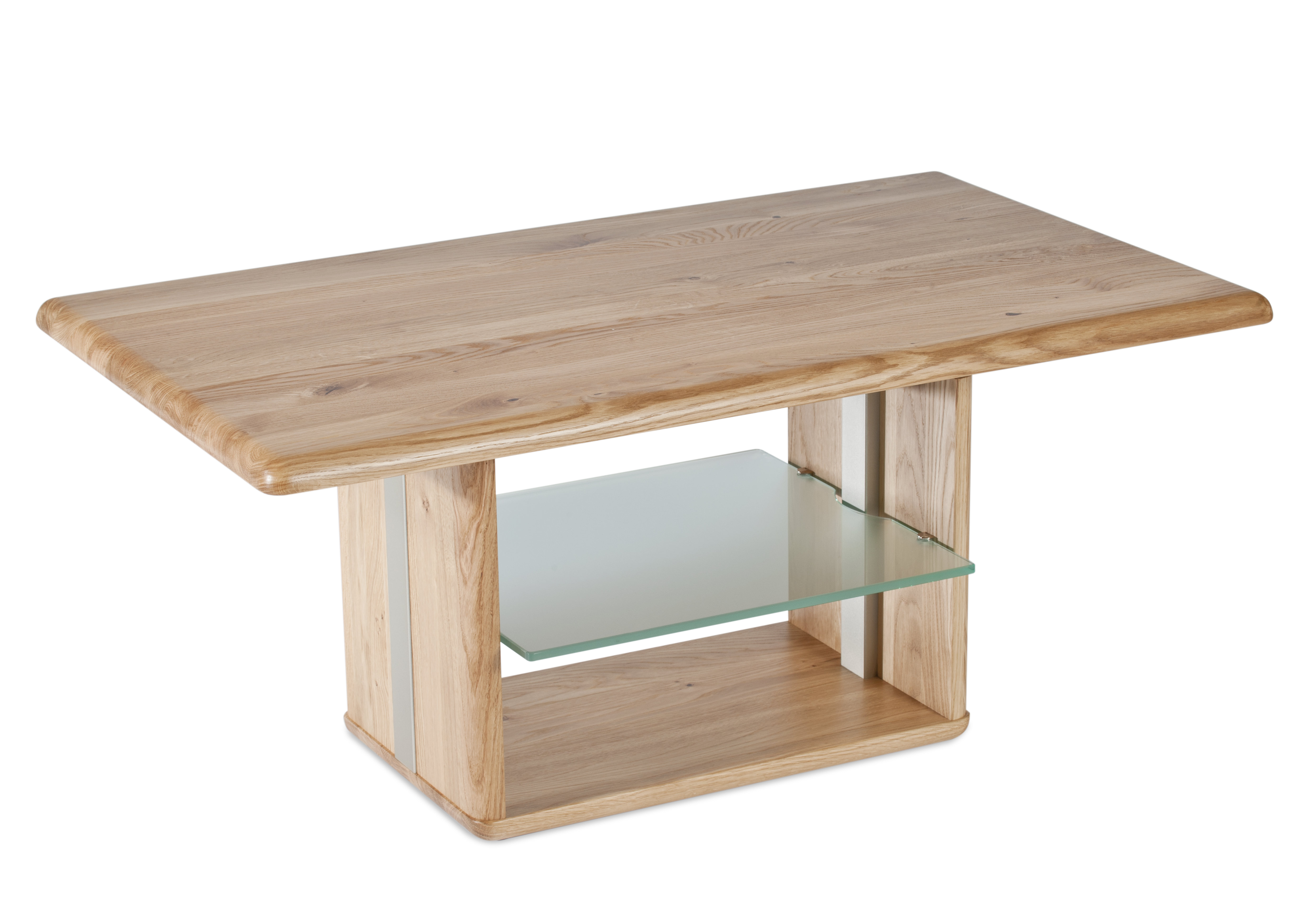 Ebern Designs Ikbale Solid Wood Lift Top Floor Shelf Coffee Table with