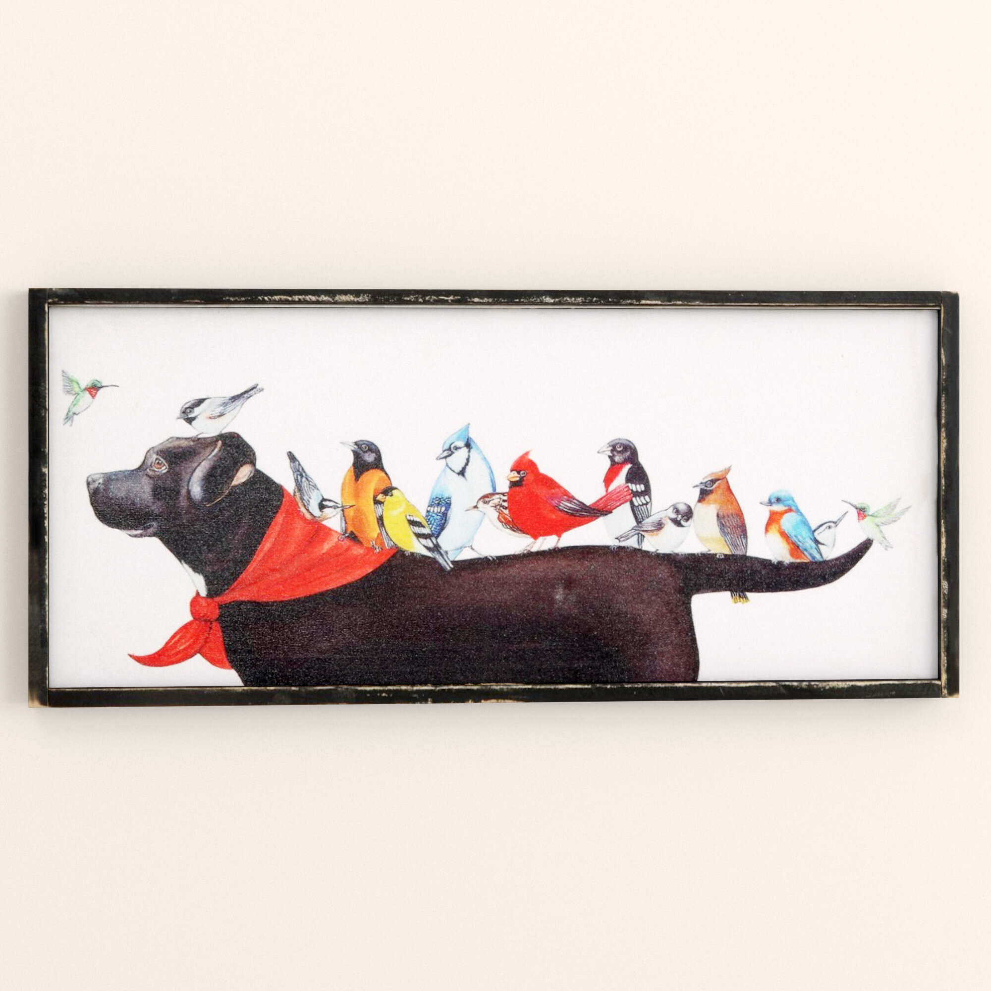C Poster Happy Dog Art Print / Canvas Print Wall Art Home Decor 