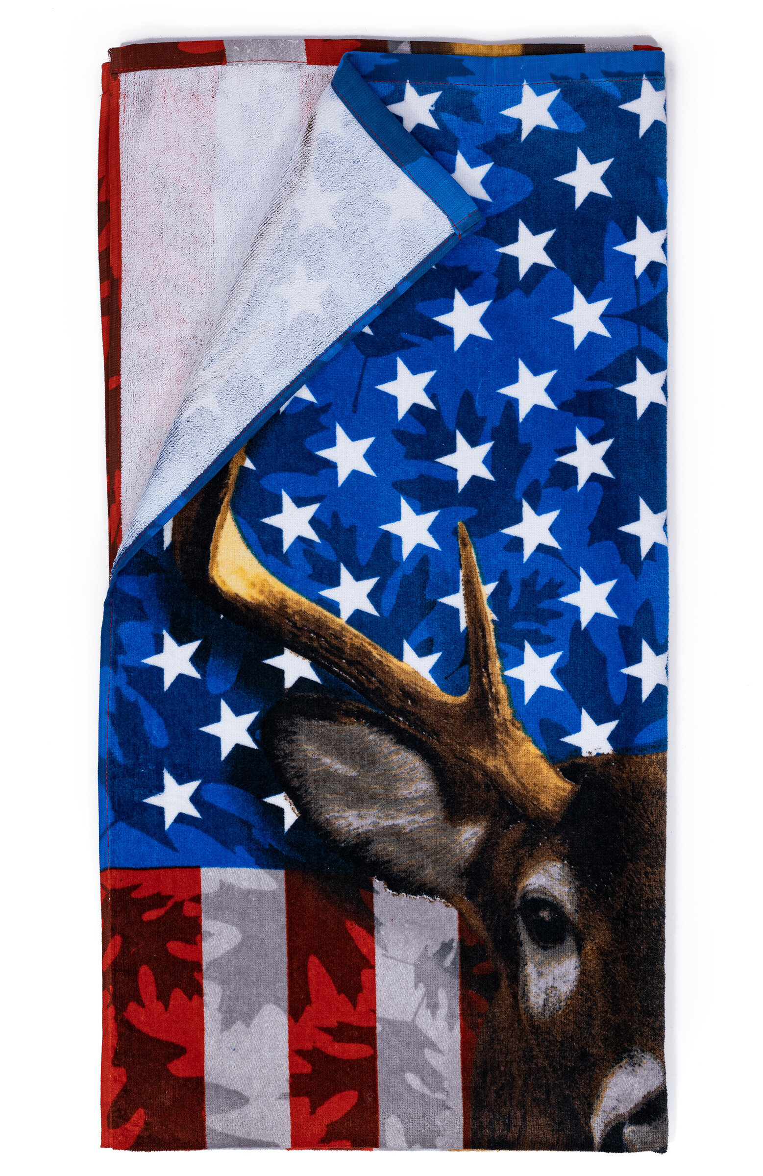 American Whitetail Deer Cotton Beach Towel 
