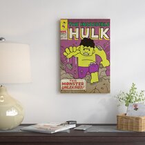 Marvel Comics The Incredible Hulk Wooden Wall Art 16" Height NEW 