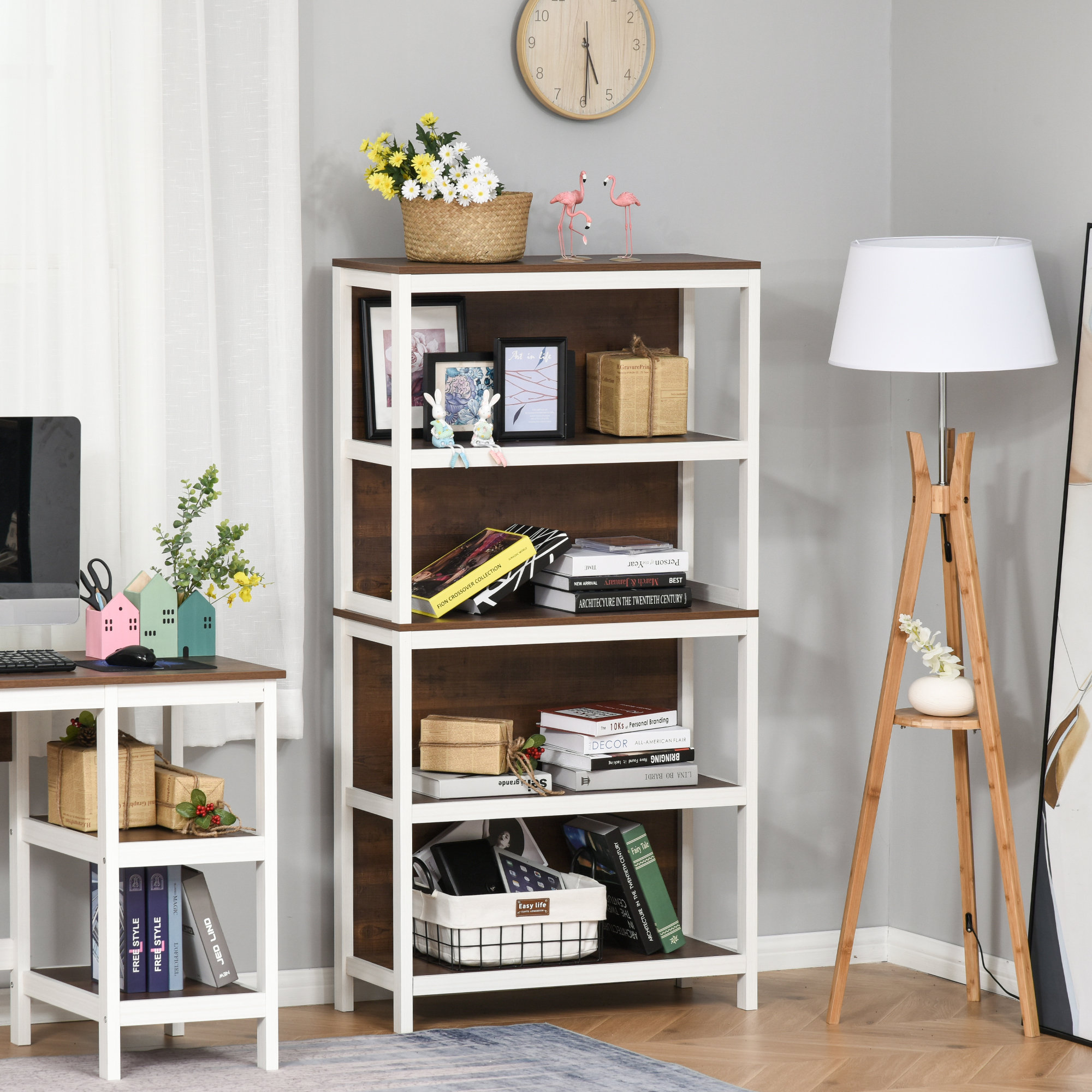 Gracie Oaks 59.75'' H x 31.5'' W Standard Bookcase & Reviews Wayfair