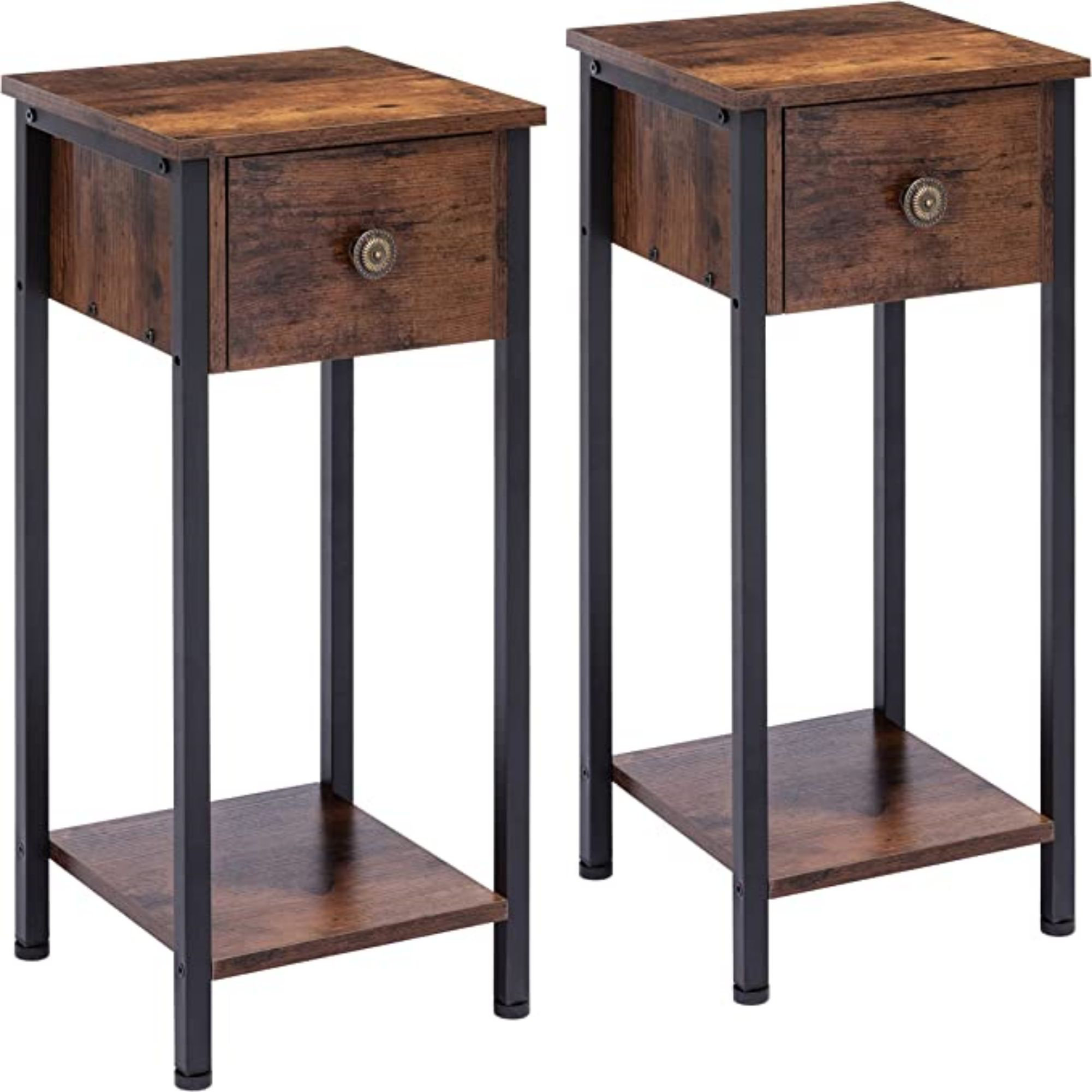 17 Stories Pretoria 24'' Tall Frame End Table Set with Storage Wayfair