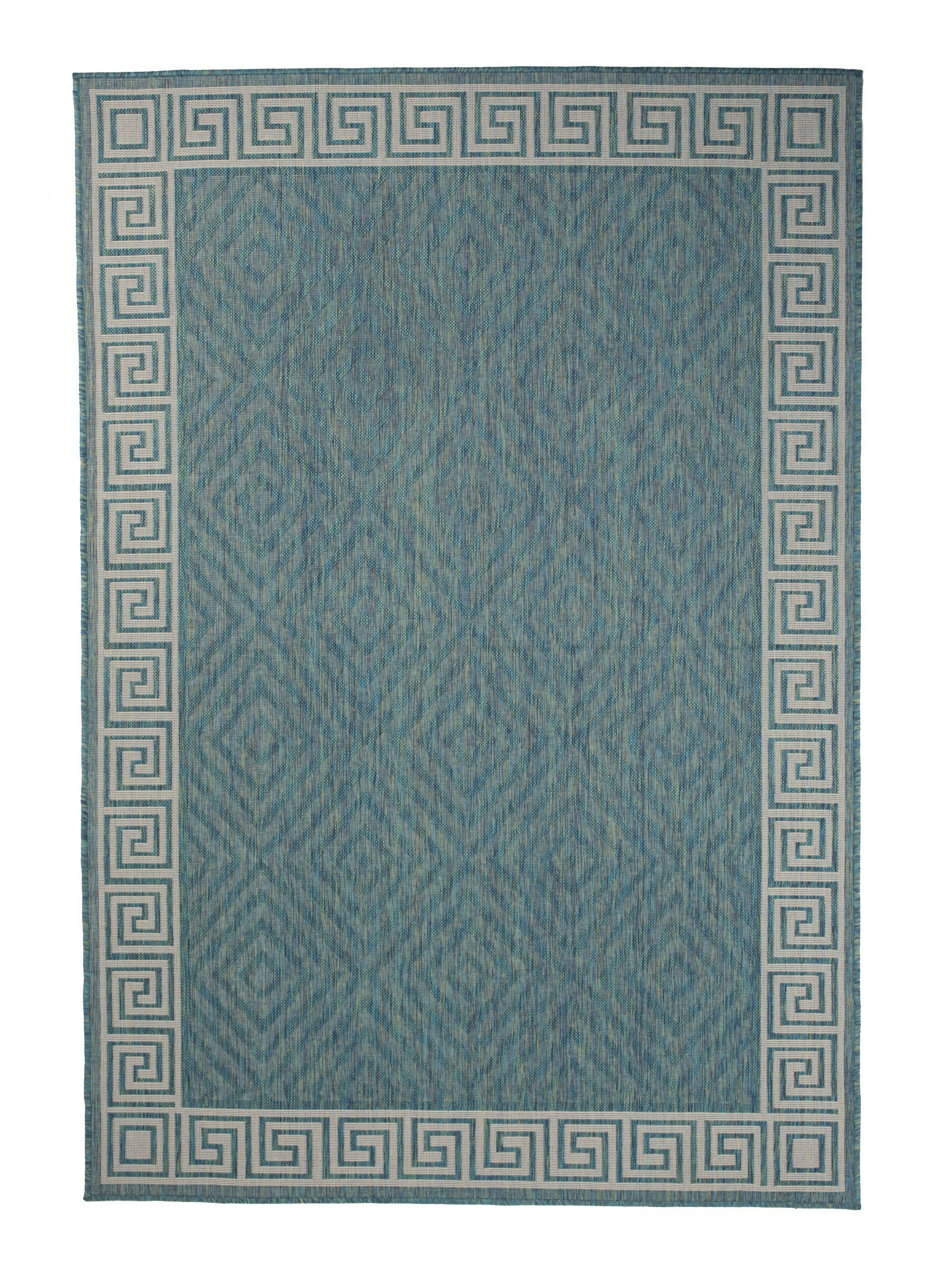 Corrigan Studio® Premium Polypropylene Geometric Pattern Outdoor Rug