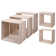 Gracie Oaks Home&Styling Side Table Set 3 Piece Mango Wood White Washed ...