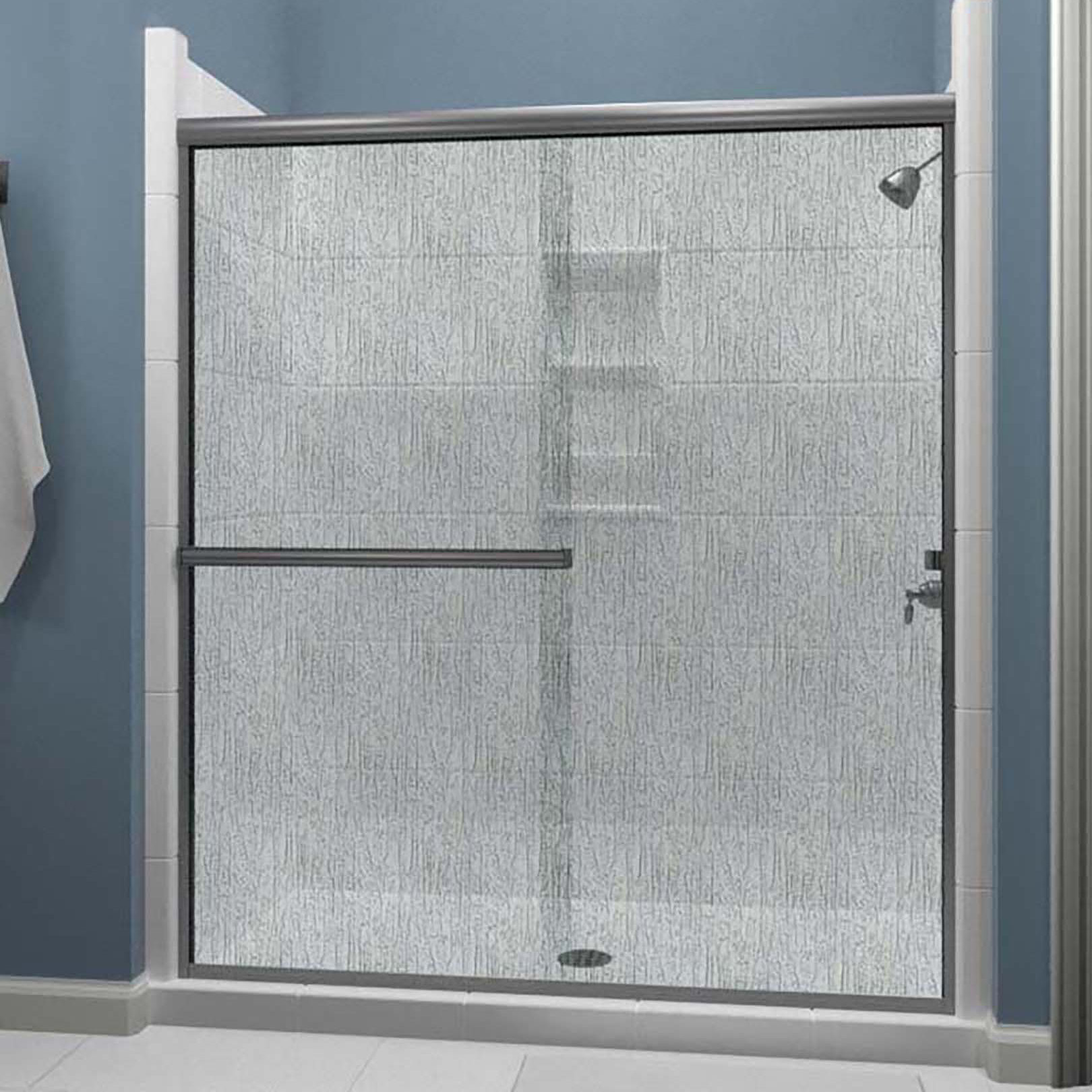 Arizona Shower Door Lese 49'' 53'' W x 67.375'' H Bypass Semi