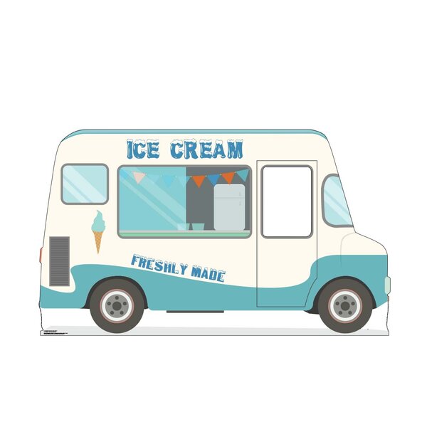Ice Cream Decal 14" Cone Concession Restaurant Cafe Food Truck Menu Sticker 