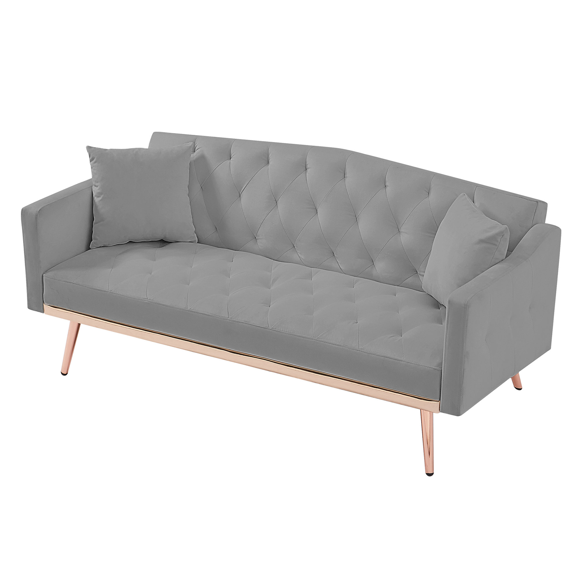 Mercer41 Cullie 64.9'' Wide Velvet Tufted Sleeper Sofa Bed Wayfair