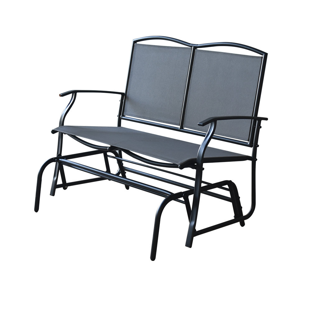 Bellini Outdoor Gliding Metal Bench Wayfair