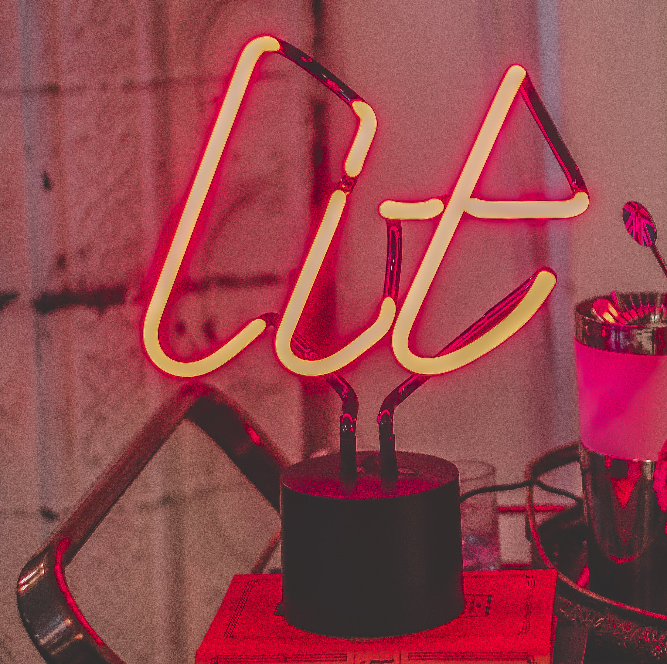 Wrought Studio Lit Tabletop Neon Sign Wayfair