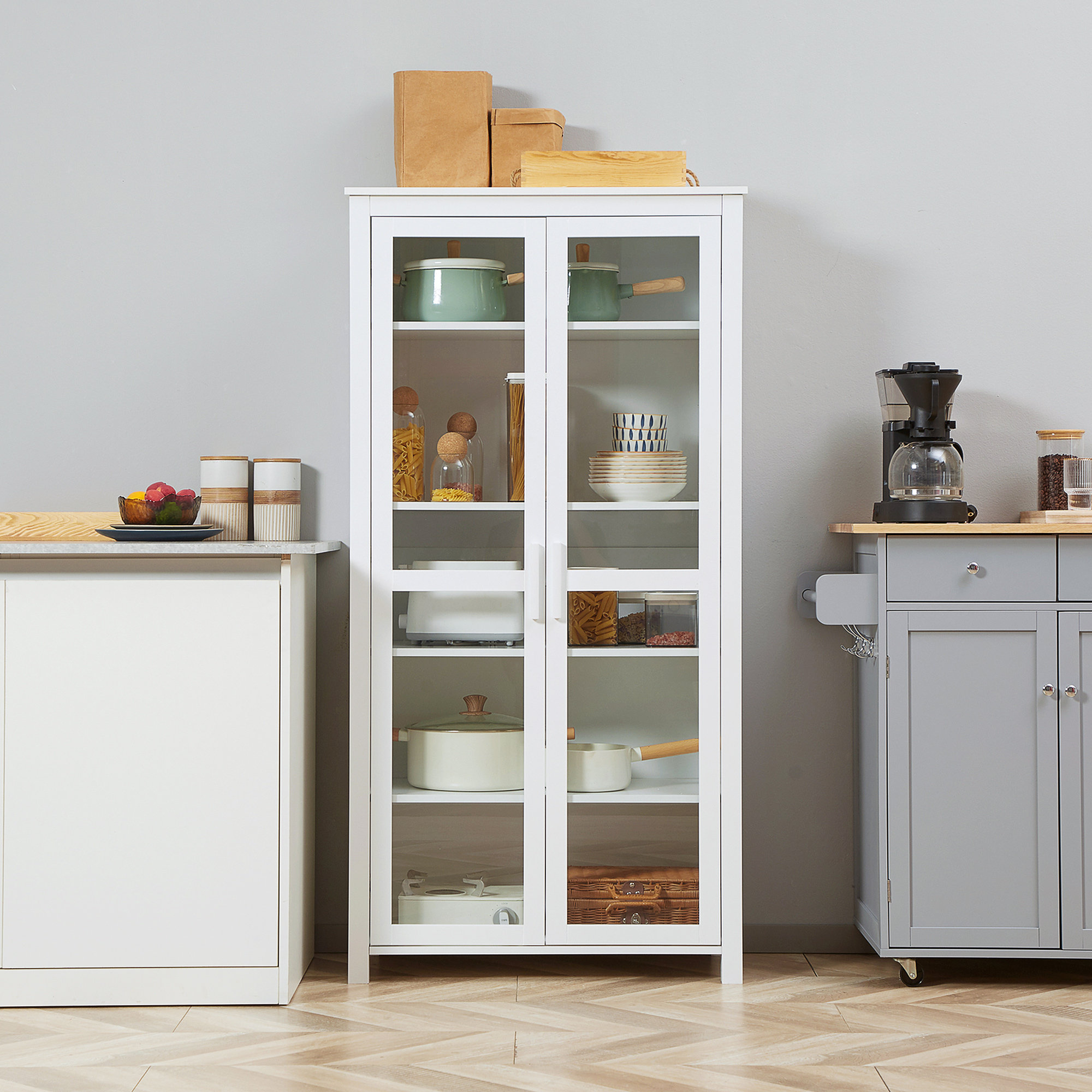 63" Kitchen Pantry Wayfair