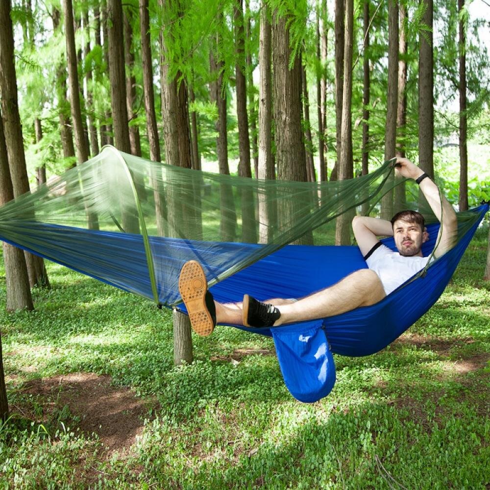 Arlmont  Co. Parachute Cloth Outdoor Camping Mosquito Net Hammock For  Camping Backpack Trekking Survival Travel Backyard Beach - Wayfair Canada