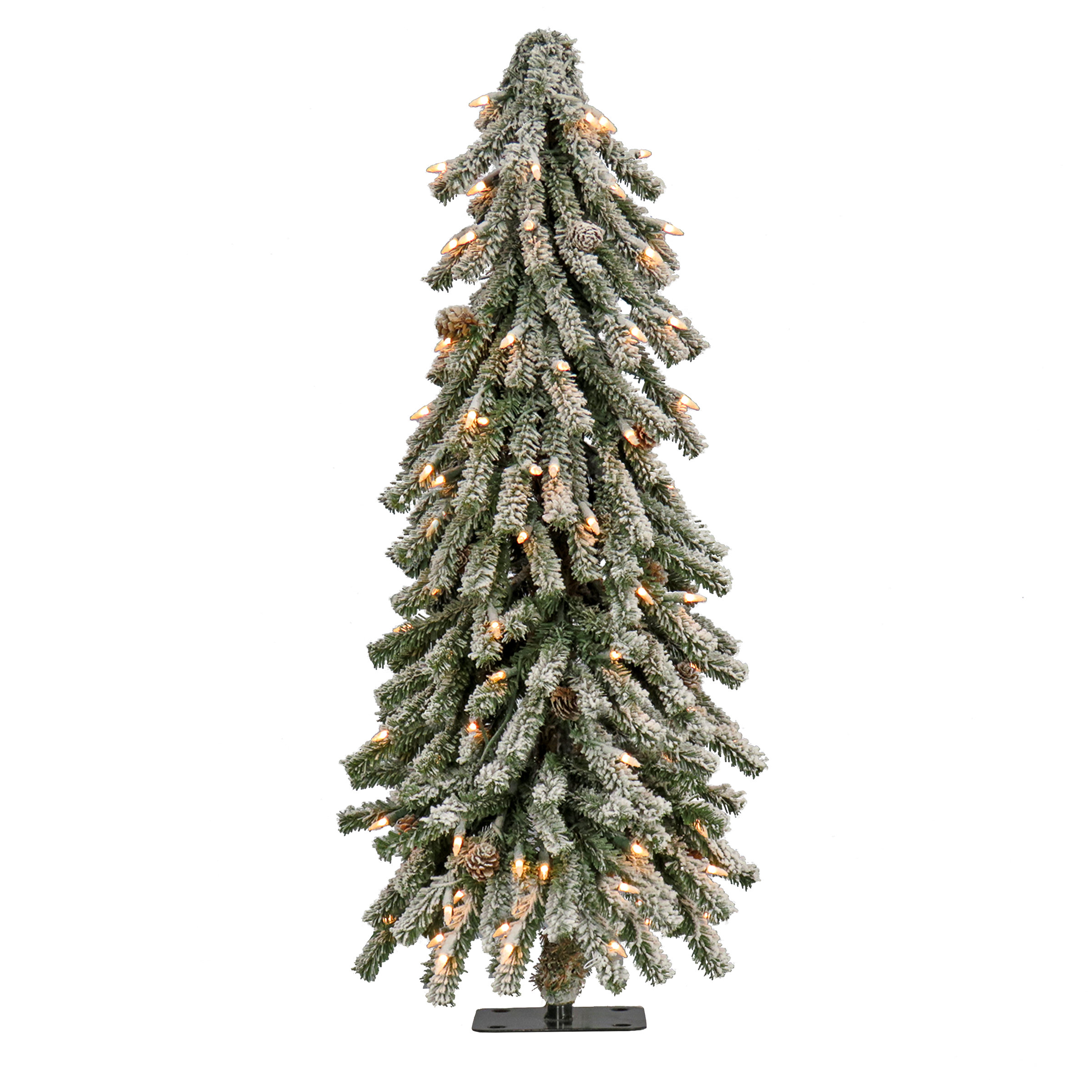 HGTV Home Collection Lighted Artificial Cedar Christmas Tree Wayfair