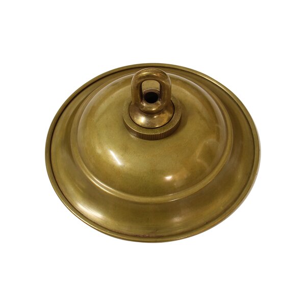 Ceiling Canopy Gold Plastic with fixing bolt Rounded Ø 76 H 82mm 
