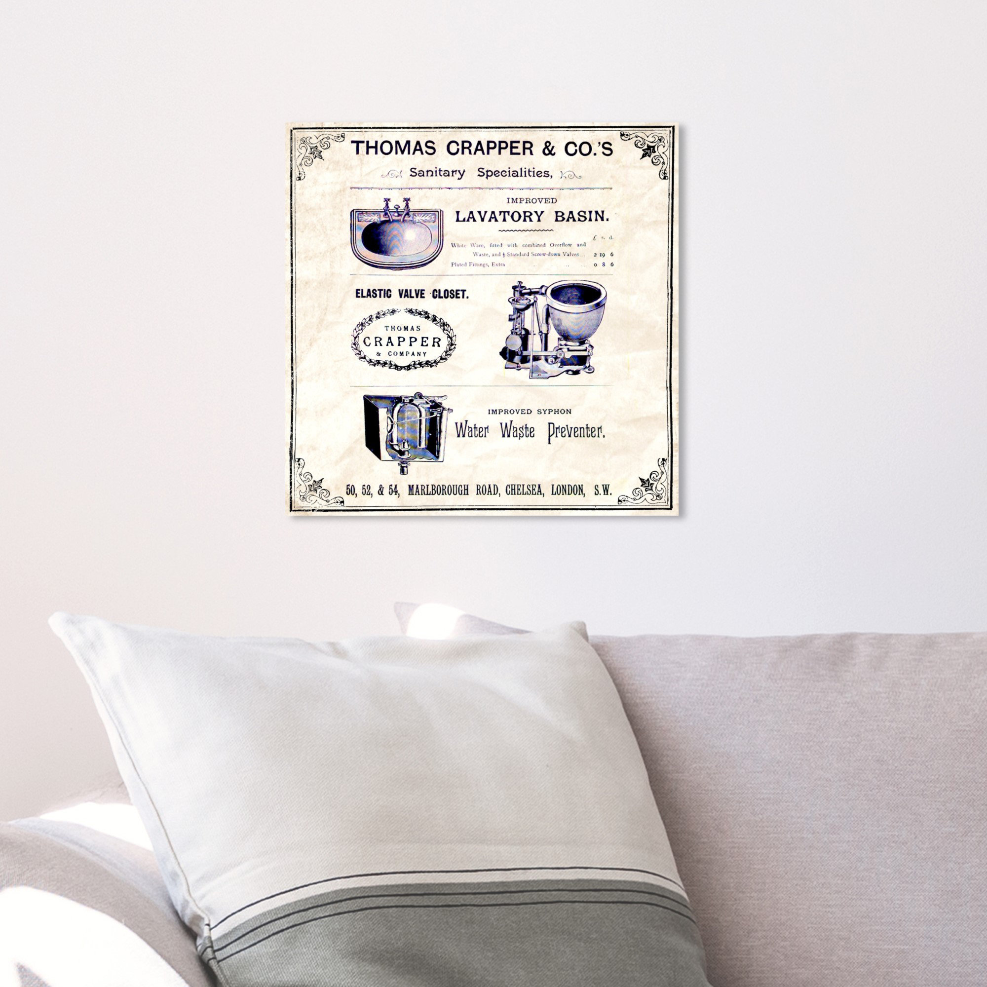 House of Hampton® Thomas Crapper Inventor Of The Toilet Graphic Art