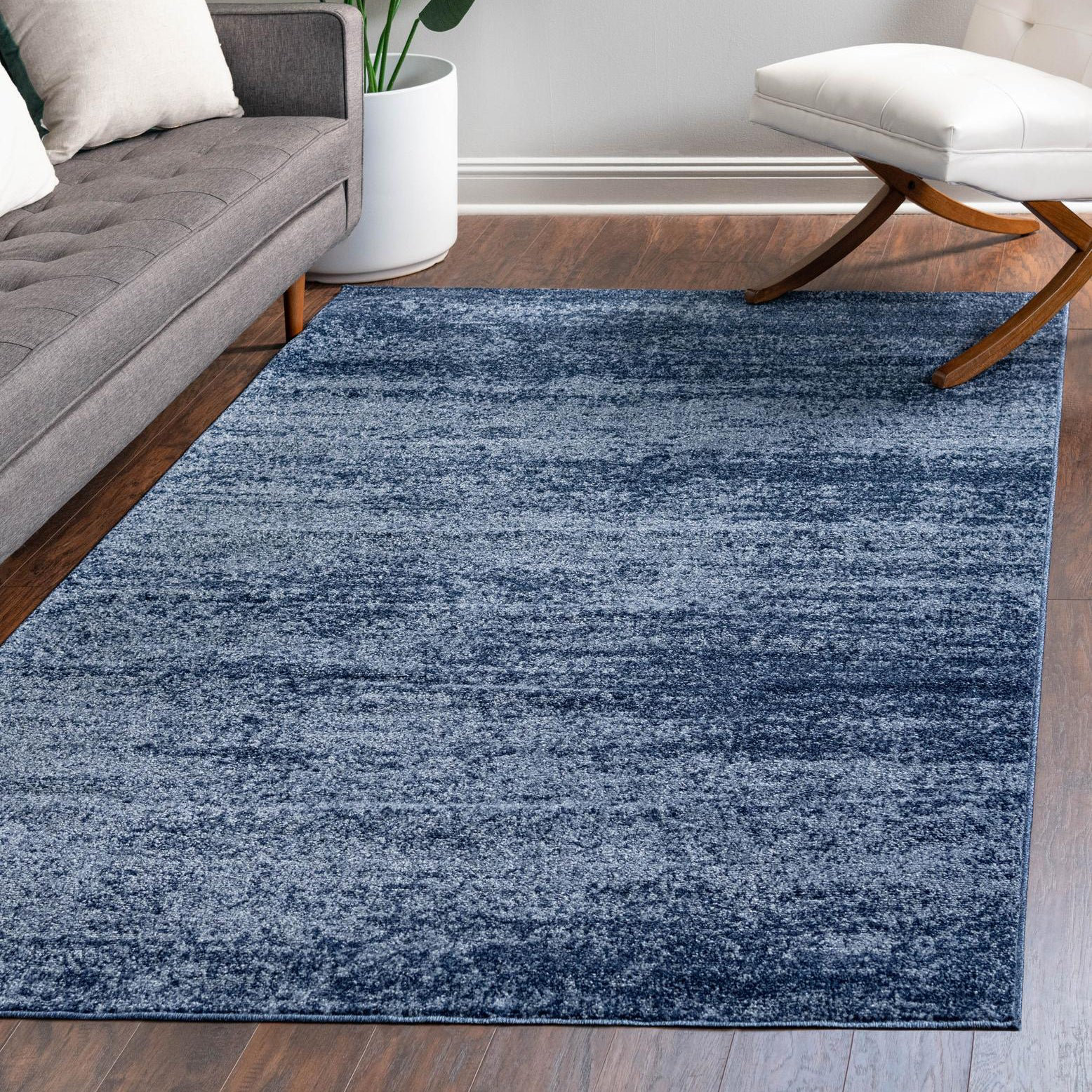 Ebern Designs Franchester Navy Blue Area Rug & Reviews Wayfair