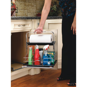 Rev-A-Shelf 544-10C-1 Undersink Base Cabinet Slide Out Cleaning Caddy ...