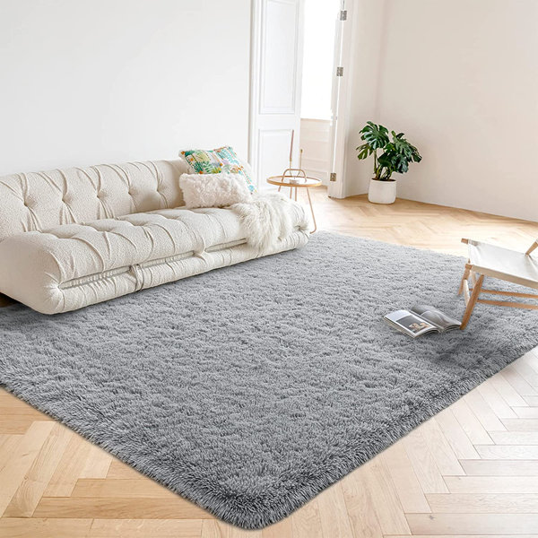 SOFT & CHEAP & QUALITY CARPETS Round Feltback TRENDY white Bedroom RUG ANY SIZE 