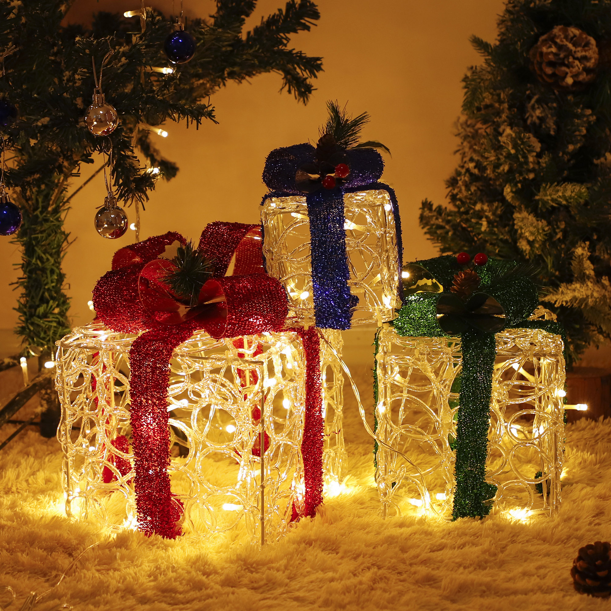 The Holiday Aisle® LED Net Lights Wayfair