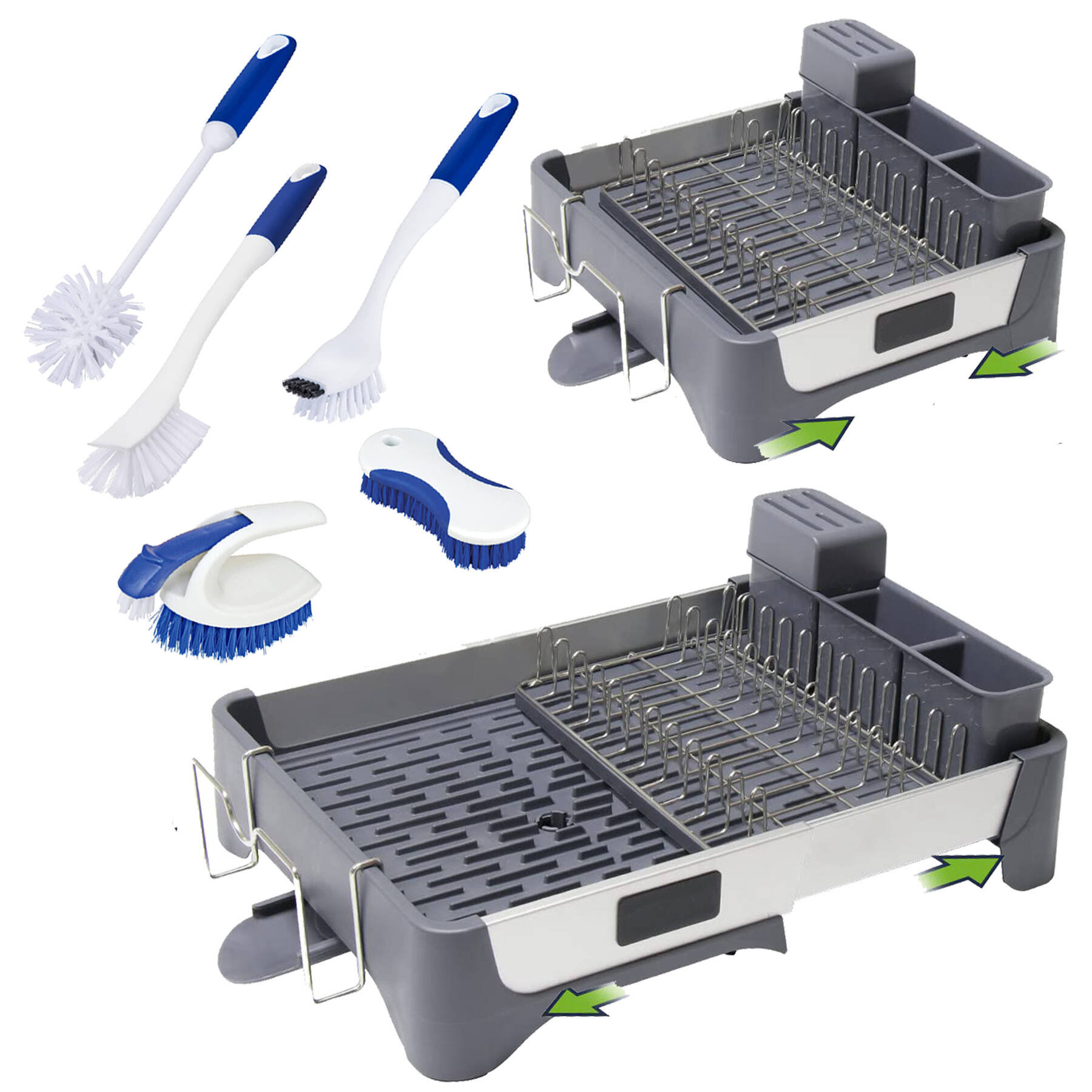 Bolonie Stainless Steel Countertop Dish Rack Wayfair