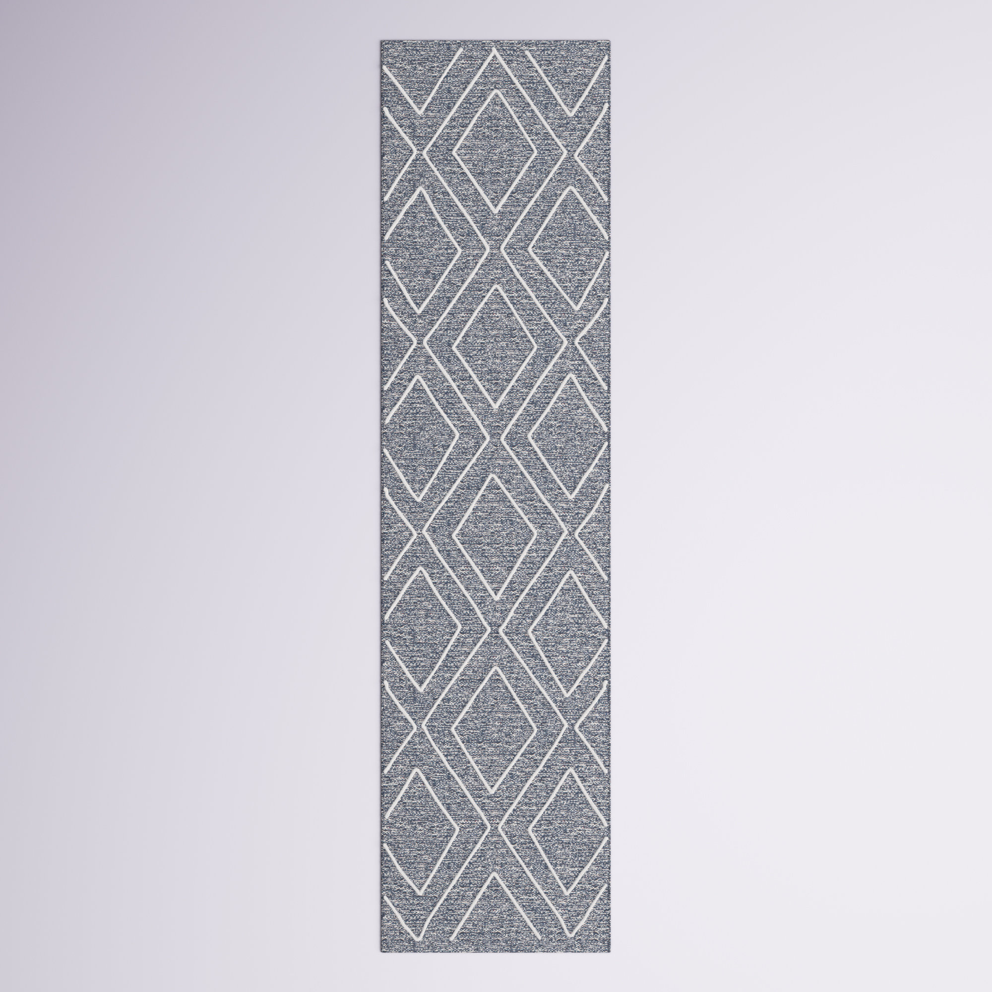 Mistana™ Adcock Flatweave Wool/Cotton Geometric Dark Gray Area Rug