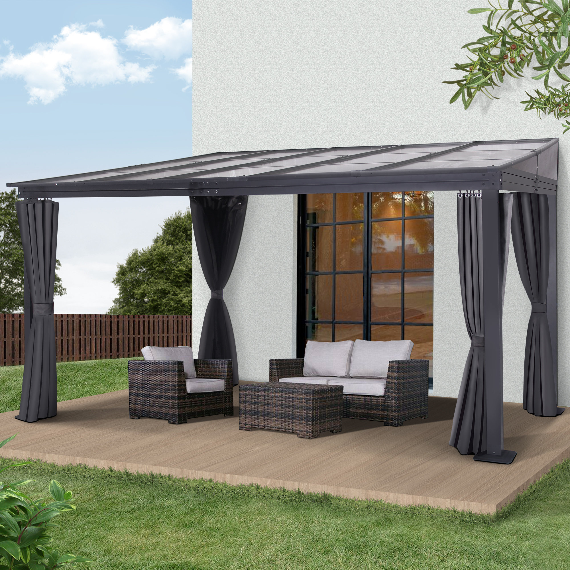 COVERONICS 13 Ft. W x 10 Ft. D Aluminum Patio Gazebo Wayfair